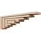 Ekena Millwork 6"W x 36"D x 12"H Thin Landon Rough Cedar Woodgrain TimberThane Corbel, Primed Tan CORUR06X36X12LANRCPR - alternate 1